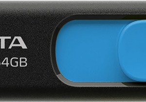 ADATA UV128 Dashdrive Retractable USB 3.0 64GB Blue/Black Flash Drive