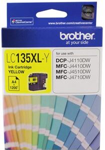 Brother LC135XLY Yellow High Yield Ink Cartridge