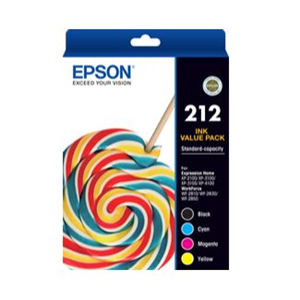 Epson 212 Value Pack BK/C/M/Y Ink Cartridges