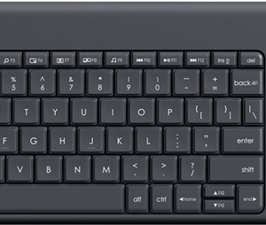 Logitech K400 Plus Wireless Keyboard with Touch Pad Black