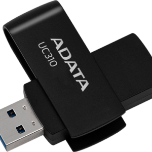 ADATA UC310 Swivel USB3.2 128GB Black Flash Drive