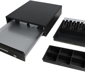 Maken CK-410 Cash Drawer 4 Note 8 Coin  Black Front 24V