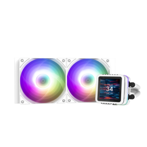 Zalman Alpha2 DS 24 ARGB White Liquid Cooler - 2x 120mm Fan 5yr w