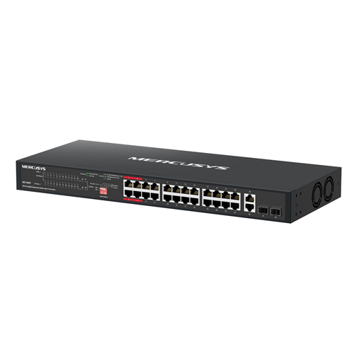 Mercusys MS128GP 28 Port Gigabit Switch Steel Case 24x PoE+