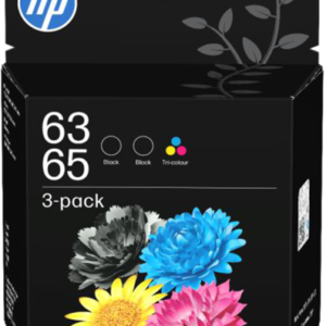 HP 63/65 Colour/Black Ink Cartridge Combo 3-Pack (2 Black and 1 Color)