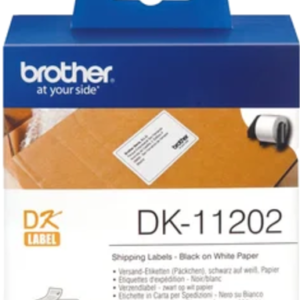 Brother DK11202 300 Shipping/Name Badge Labels 62mm x 100mm