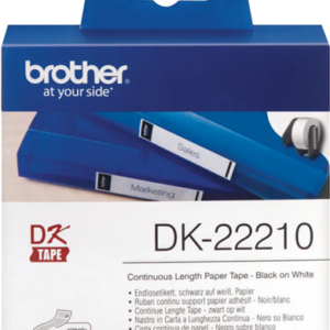 Brother DK22210 Continuous Length Paper Label Tape 29mm x 30.48m