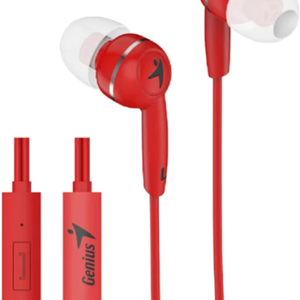 Genius HS-M320 Red In-Earphones with Inline Mic