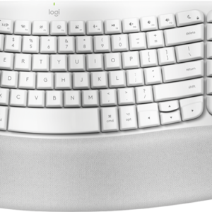 Logitech Wave Keys Wireless Ergonomic Keyboard for Mac - Off White