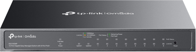 TP-Link ES210GMP 10 Port Gigabit Omada SDN PoE Switch