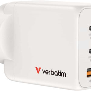 Verbatim 65W GaN Charger with 2x USB-C and 1x USB-A