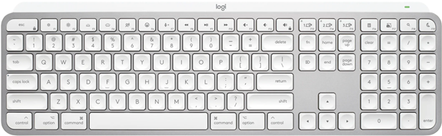 Logitech MX Keys S for Mac Advanced Wireless Keyboard - Pale Grey