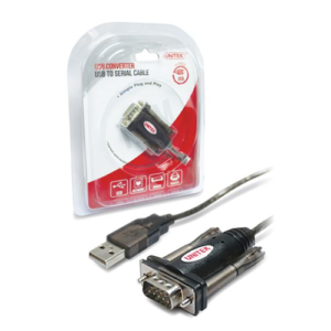 Unitek USB 2.0 Type A (M) to Serial RS232 (M) Mini Adapter 1.5m