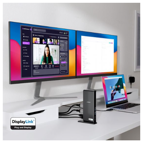 mbeat USB-C/A Dual HDMI DisplayLink Docking Station - Image 3
