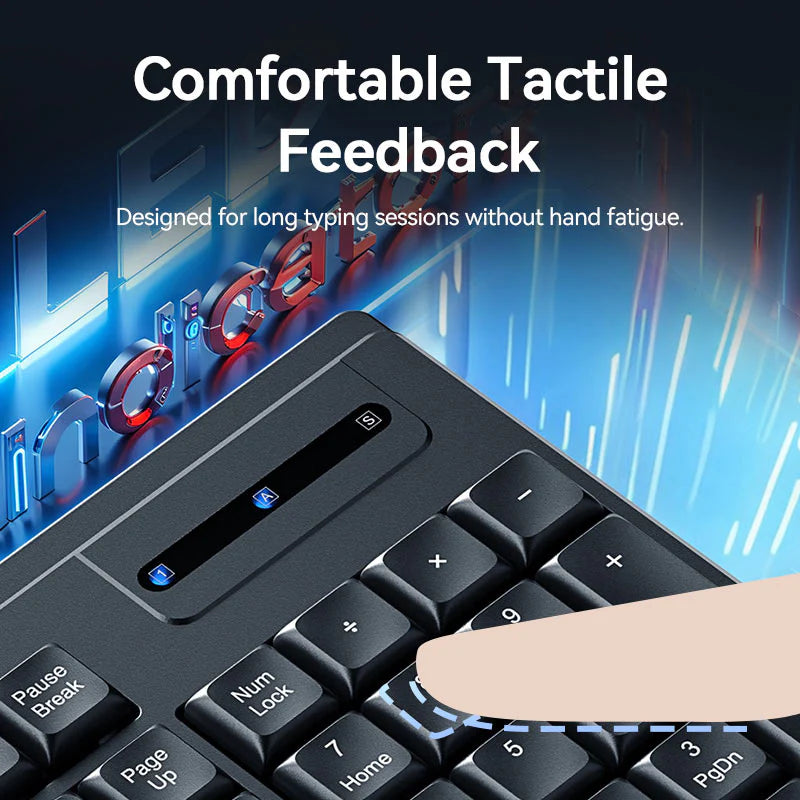 Vention USB Wired Full-Sized Silent Keyboard and Mouse Combo Black Slim Type - Image 13
