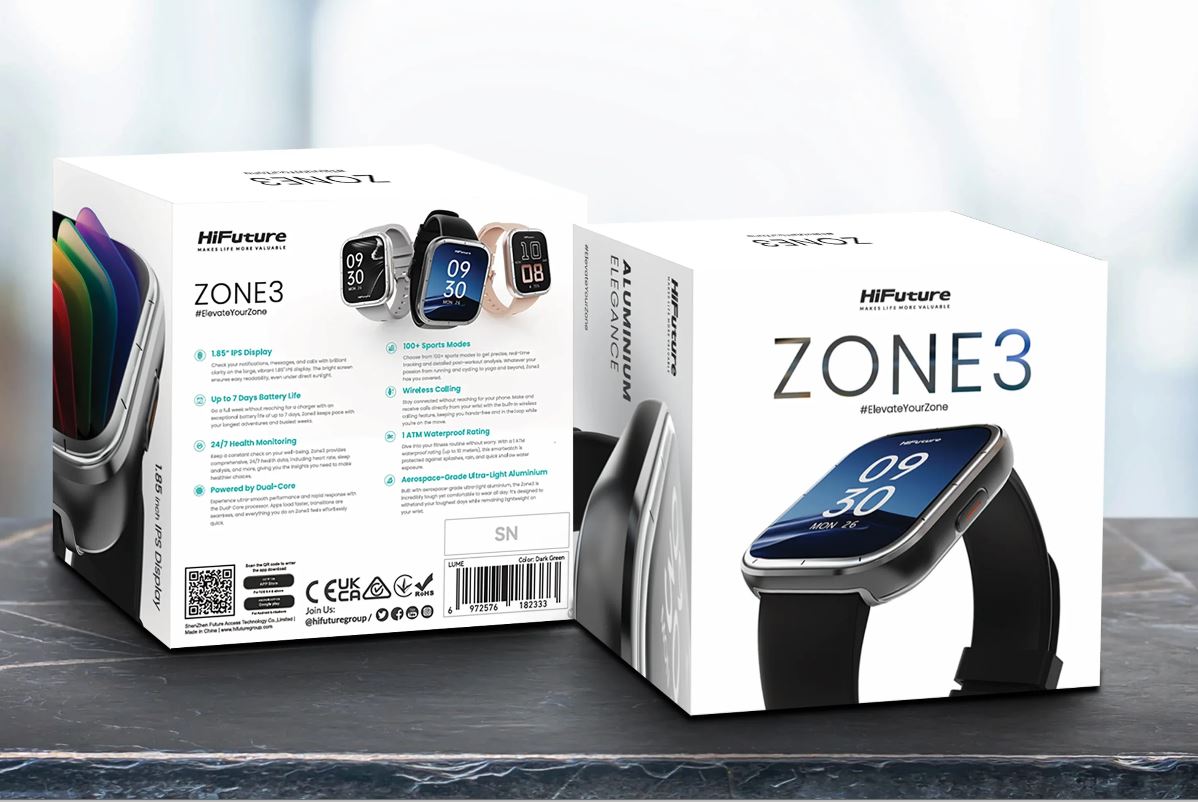 HiFuture Zone3 Smart Watch Silver - Image 4