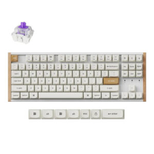 Keychron K8 HE Wireless Special Edition White Gateron Double-Rail Magnetic Nebula Switch Custom Keyboard