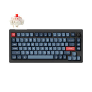 Keychron V1 Max QMK/VIA Wireless Fully Assembled Knob Carbon Black Gaternon Jupiter Banana Switch Custom Mechanical Keyboard