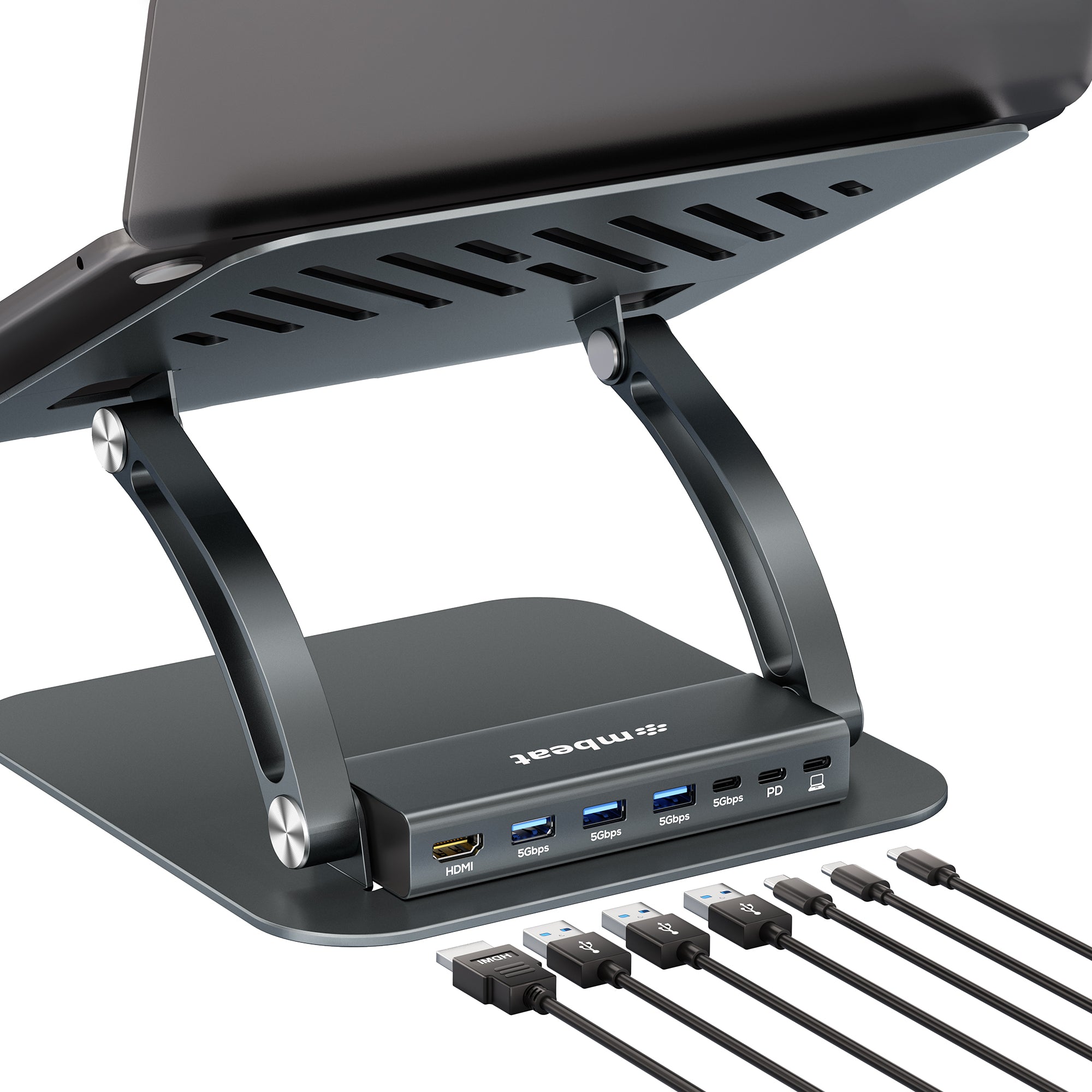 mbeat Stage P6 Laptop Stand with USB-C Dock - Image 3