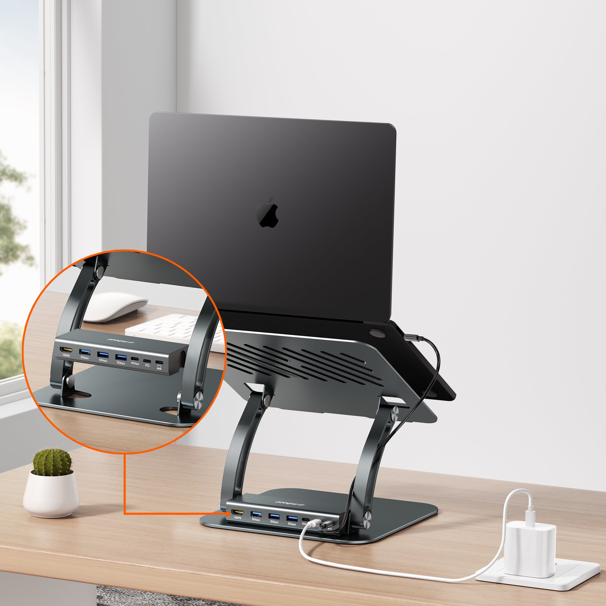 mbeat Stage P6 Laptop Stand with USB-C Dock - Image 5
