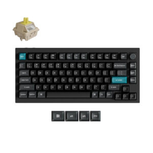 Keychron Q1 Ultra 8K Wireless Black Silk POM Switch BANANA Custom Mechanical Keyboard