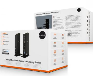 mbeat USB-C/A Dual HDMI DisplayLink Docking Station - Image 8