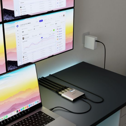 mbeat USB-C Quad 4K HDMI DisplayLink Adapter with PD Pass-through - Image 7