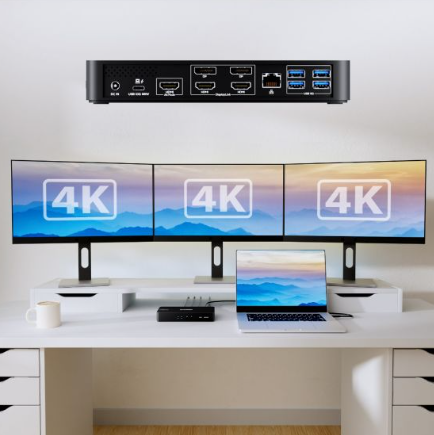 mbeat USB-C Triple 4K Display Docking Station (DisplayLink+ HDMI-ALT) - Image 4
