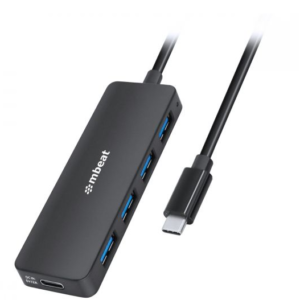 mbeat 4-Port USB Hub with USB-C DC Port