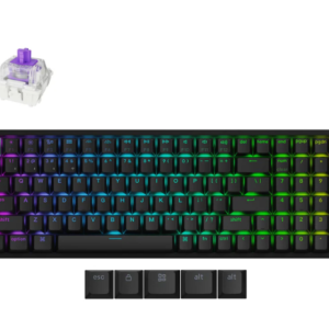 Keychron K4 HE Wireless Magnetic Switch Standard Version Black Gateron Double-Rail Magnetic Nebula Switch Custom Keyboard