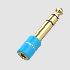 Vention 6.35mm Male to 3.5mm Female Audio Adapter Blue Aluminum Alloy Type