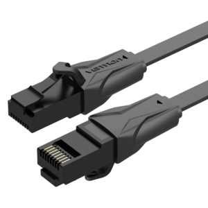 Vention Flat CAT6 UTP Patch Cord Cable 0.75M Black