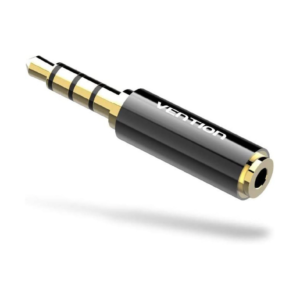 Vention 3.5mm Male to 2.5mm Female Audio Adapter Black Metal Type