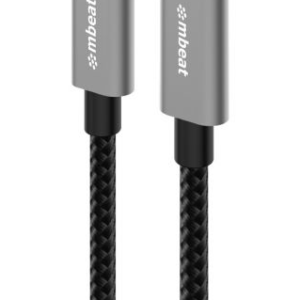 mbeat Tough Link 1m USB 3.2 Gen2 USB-C Extension Cable - Space Grey