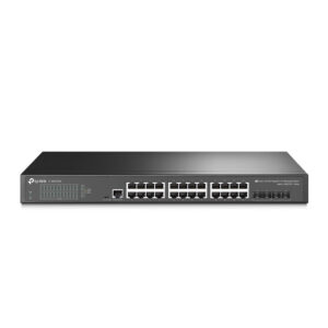TP Link JetStream 24-Port Gigabit L2+ Managed Switch with 4 10GE SFP+ Slots by Omada SDN