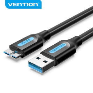 Vention USB 3.0 A Male to Micro-B Male Cable 1M Black PVC Type