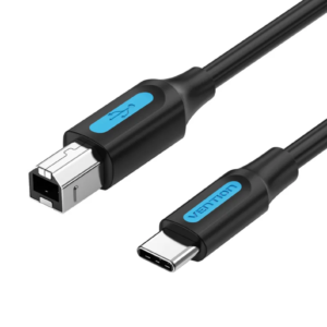 Vention USB 2.0 C Male to USB Type B Male 2A Cable 2M Black