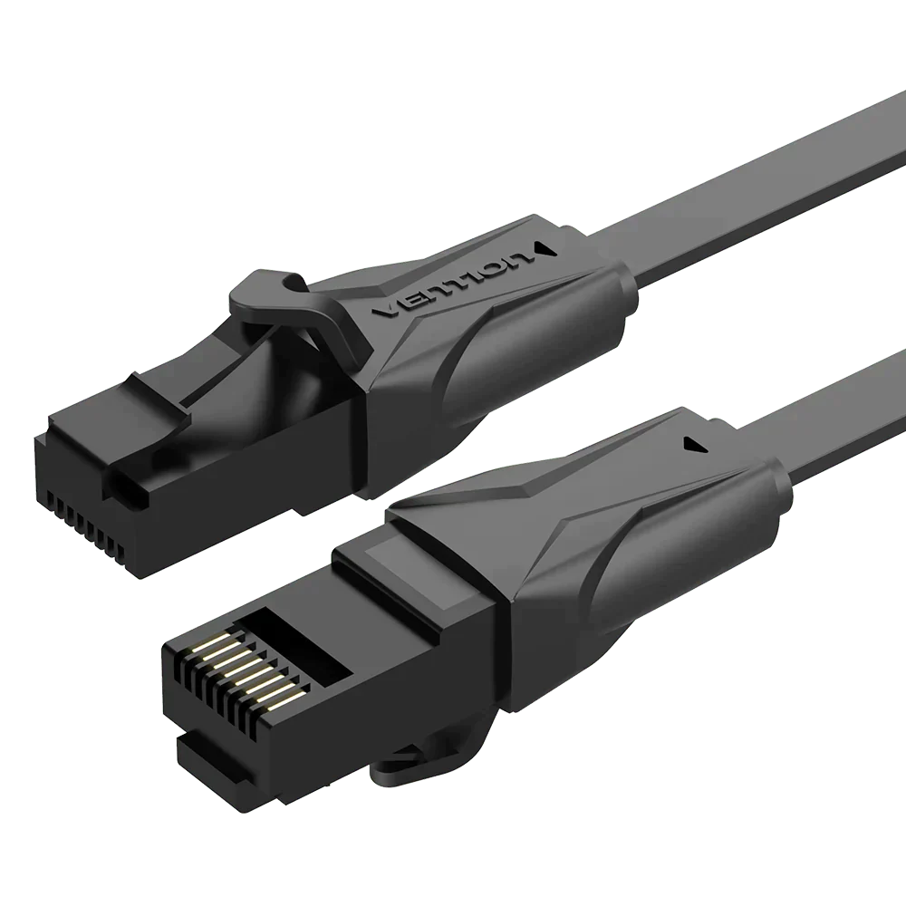 Vention Flat CAT6 UTP Patch Cord Cable 1.5M Black