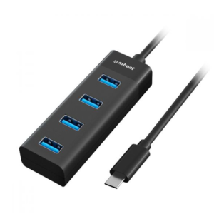 mbeat USB Type C to 4 Ports USB3.0 Hub - Black