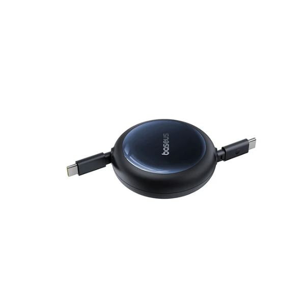 Baseus Nomos Retractable Charging Cable USB-C to USB-C 100W 1.5m Cosmic Black - Image 2