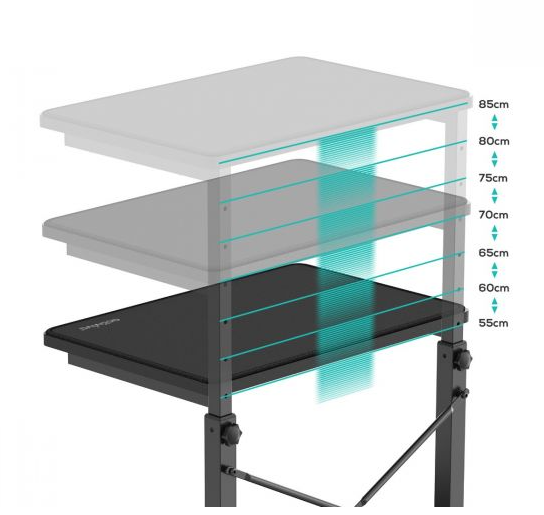 activiva Height Adjustable PC & Printer Storage Stand - Image 2