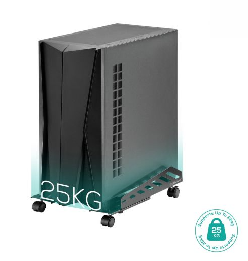activiva Heavy-Duty PC Mobile Floor Stand with Casters - Image 2