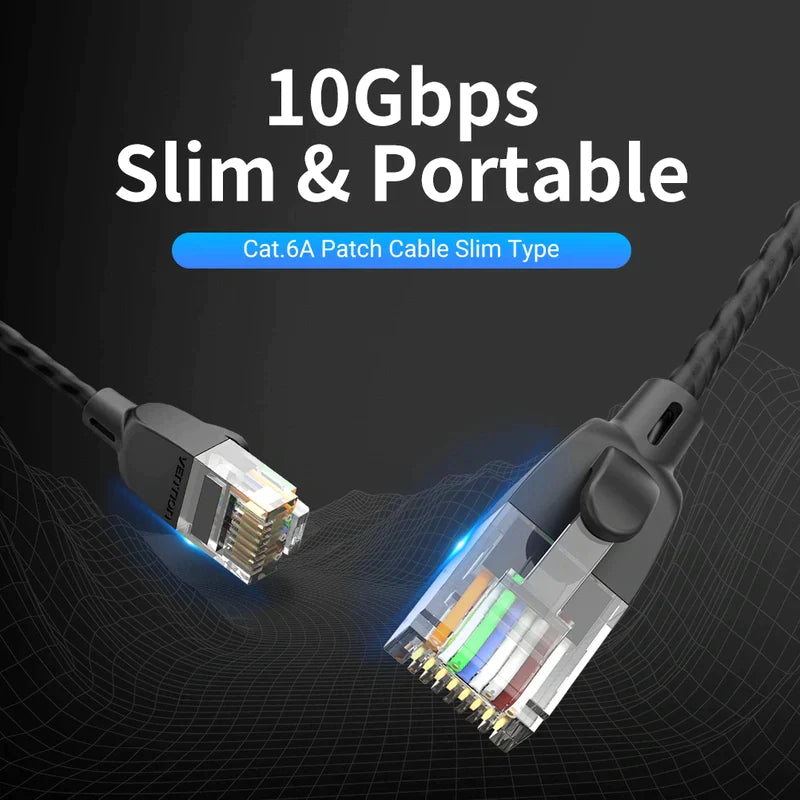 Vention CAT6a UTP Patch Cord Cable 1.5M Black - Image 2