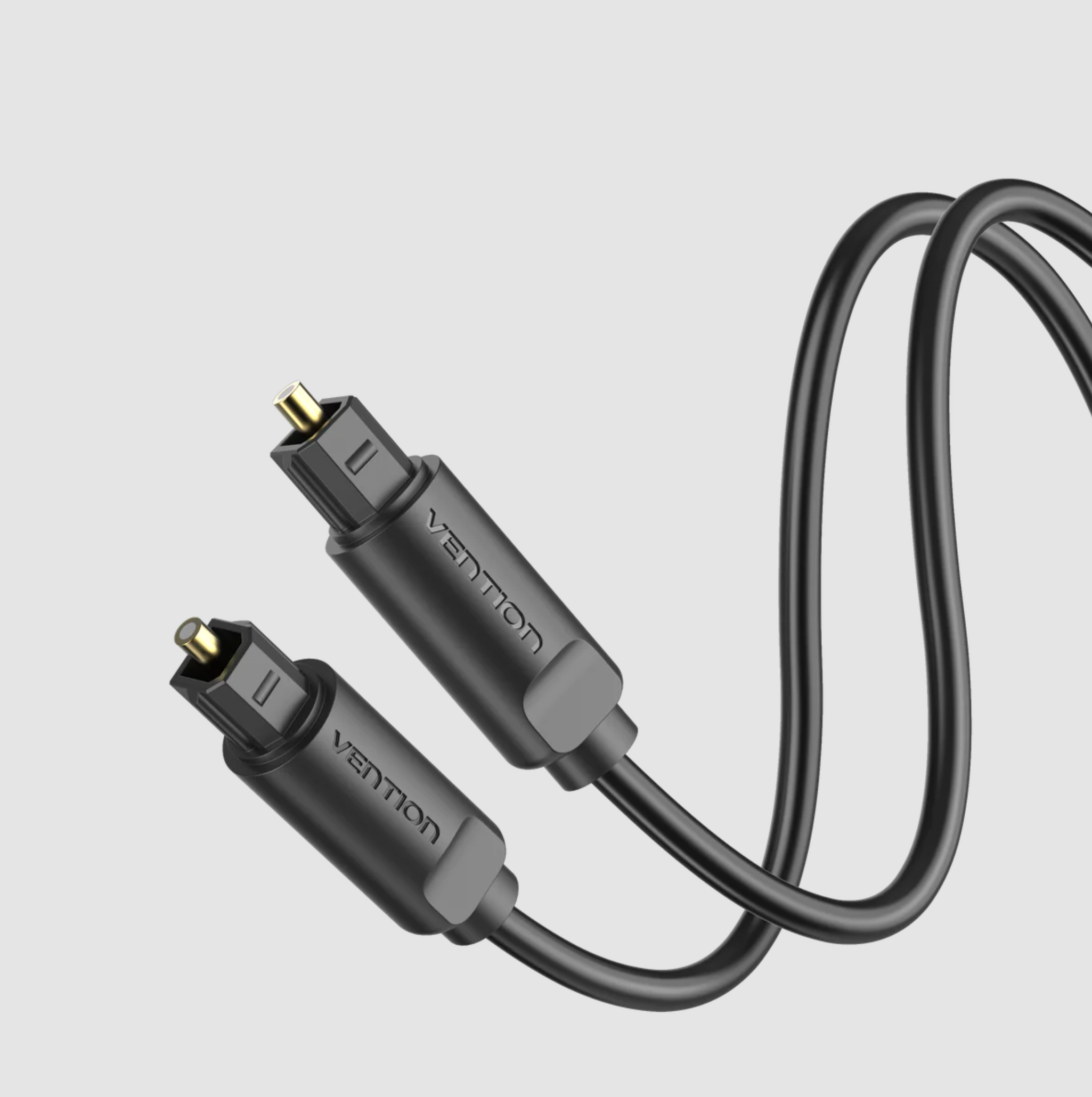 Vention Optical Fiber Audio Cable 2M Black - Image 2