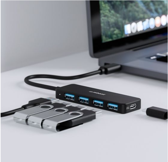 mbeat 4-Port USB Hub with USB-C DC Port - Image 2
