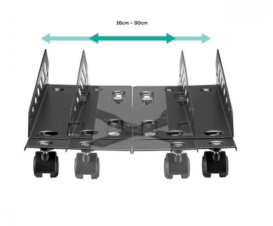 activiva Heavy-Duty PC Mobile Floor Stand with Casters - Image 3