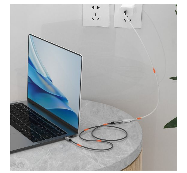 mbeat Tough Link 1m USB 3.2 Gen2 USB-C Extension Cable - Space Grey - Image 3