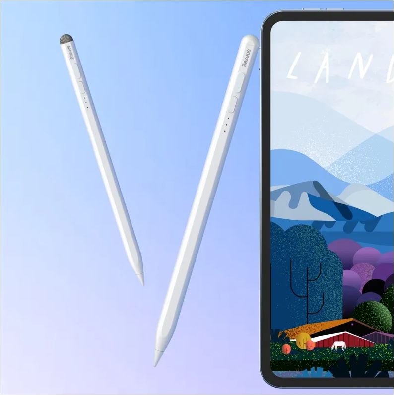 Baseus Smooth Writing 2 Series Stylus with LED Indicators, White - Image 3