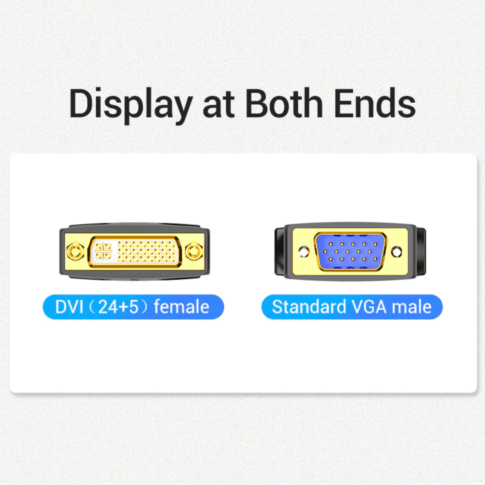 Vention VGA Male to DVI Female Adapter Black - Image 3