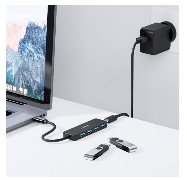 mbeat 4-Port USB Hub with USB-C DC Port - Image 3